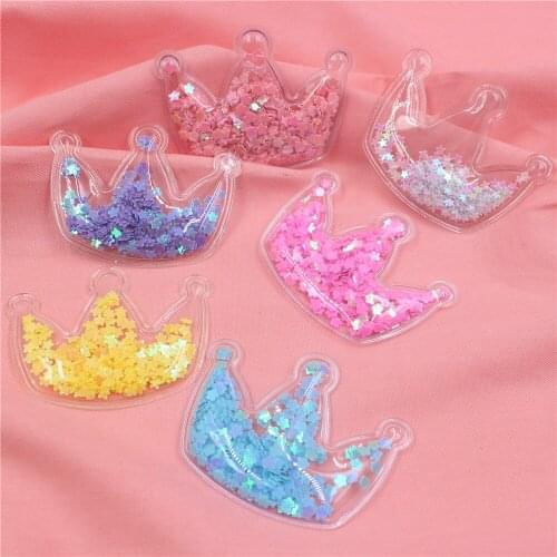 5pcs 5.5*4.2cm Crown Jewelry headwear accessories hairpin hairpin hairline bow DIY handmade Decorative baking flag,S-19111815