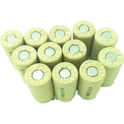 10pcs sub c battery SC battery rechargeable battery replacement 1.2V 10C with tab 2000mah for makita or dewalt & bosch & Hitachi