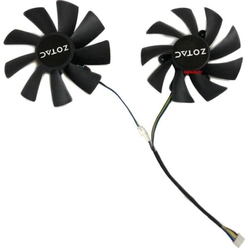 ZT-P10710G-10P GTX 1070 Ti Mini GPU Alternative Cooler Fan For ZOTAC ZT-P10810G-10P gtx1080ti MINI Video Cards As Replacement