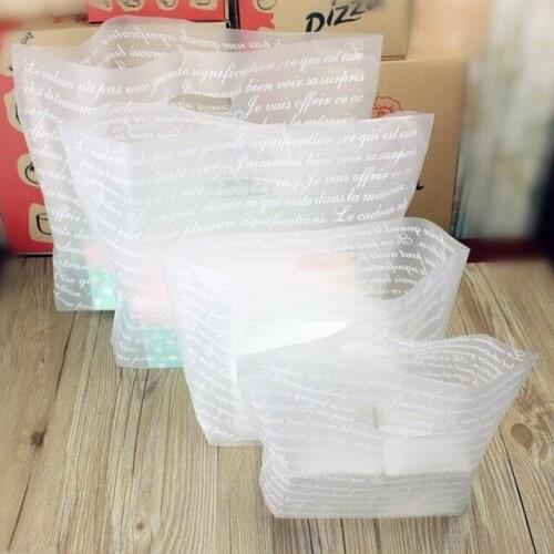 White plastic cosmetic bag,plastic gift bags with handle Plastic jewelry Gift Bags