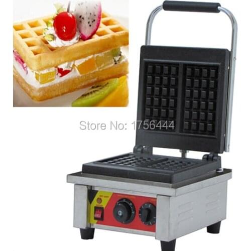 Free Shipping 110v 220v Electric Commercial 2pcs Belgium Waffle Iron