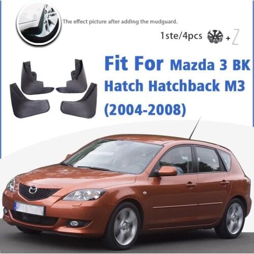 Mudguard For Mazda 3 BK Hatch Hatchback M3 2004-2008 Front Rear 4pcs Mudflaps Mudguards Car Accessories Splash Guard Fender