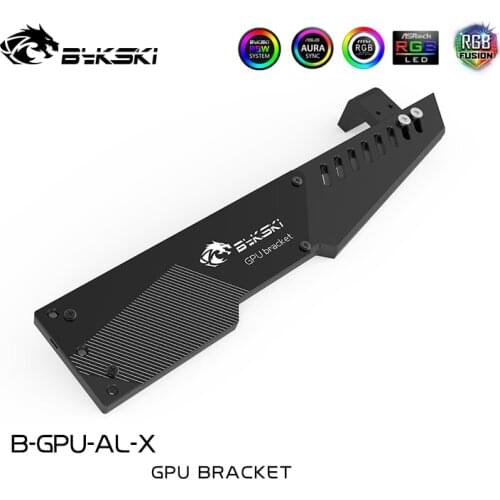 Bykski B-GPU-AL-X Aluminum GPU Support Graphics Card Bracket GPU Holder 5V ARGB Support SYNC