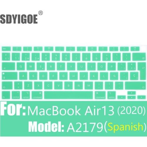 ES Laptop Keyboard Cover Color silicone Keyboard skin For Macbook Air13 A2179 Protective film keyboard case For Apple Air13 2020