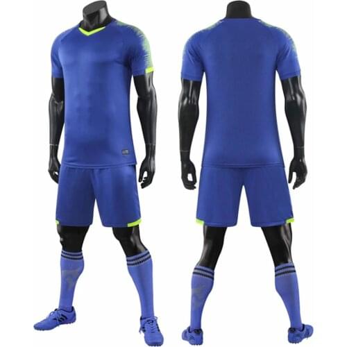 Kids football jerseys sets men soccer football jerseys uniform blank team soccer training suit adult football clothes sportswear