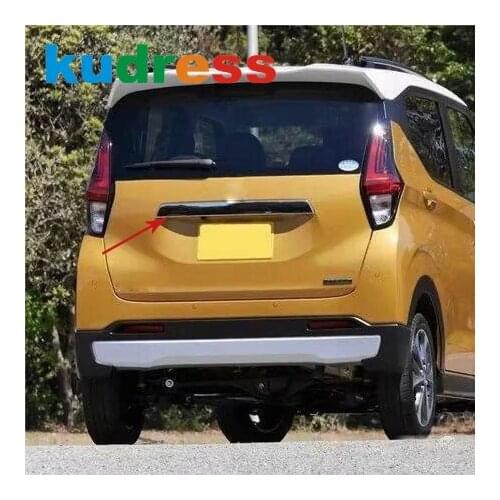 For Mitsubishi ekx 2020 ABS Chrome Rear Trunk Lid Cover Trim Tail gate Strip Molding Decoration Car Styling