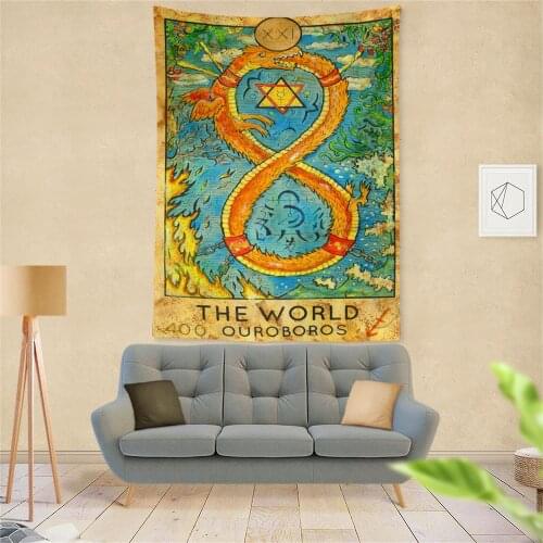 Tarot Card Astrology Tapestry Room Decoration Divination Witchcraft Supplies Tapestry Aesthetics Wall Fabric bedroom decor