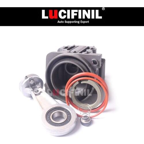 LuCIFINIL Air Suspension Pump Cylinder Head With Piston Ring Repair Kits Rubber Gasket For X5 Bmw E53 A6 Audi Q7 L322 4L0698007A