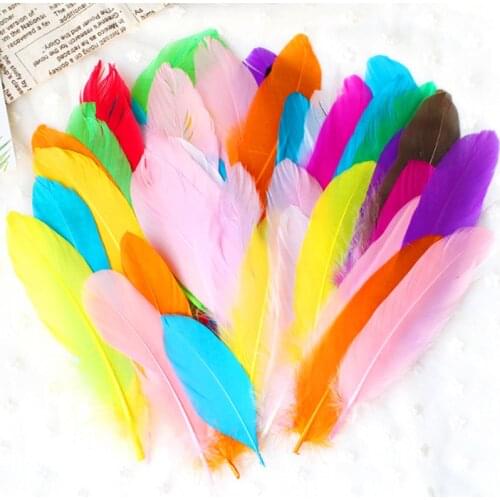 Kindergarten Handmade Toys with Colored Feathers DIY Material Paste Decorative Children Creative Art and Labor Course Material