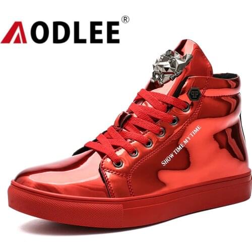 Leather Shoes Men Sneakers Plus Size 47 Ankle Boots Men Hip Hop Shoes Sneakers Men Casual Shoes tenis masculino adulto AODLEE