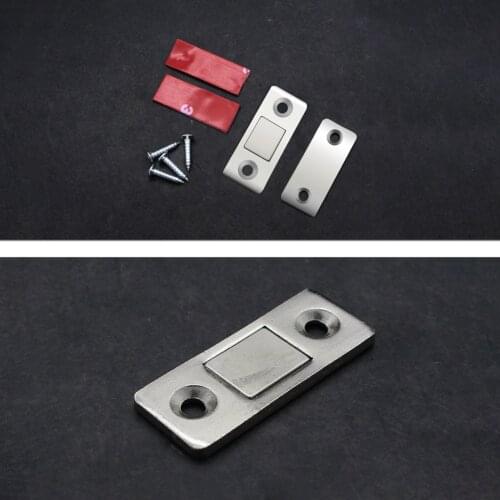 1 Set Punch-free Magnetic Door Closer Cabinet Door Magnets Ultra Thin for Kitchen Cupboard Wardrobe Closet Furniture Hardware