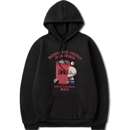 Cute Cartoon Shoto Todoroki Hoodies Unisex Women Men Hoodie Sweatshirt Anime Harajuku Hoodies Spring/Autumn Clothes Kawaii Manga