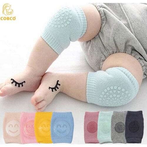Kids Non Slip Crawling Elbow Infants Toddlers Baby Accessories Smile Knee Pads Protector Safety Kneepad Leg Warmer Girls Boys