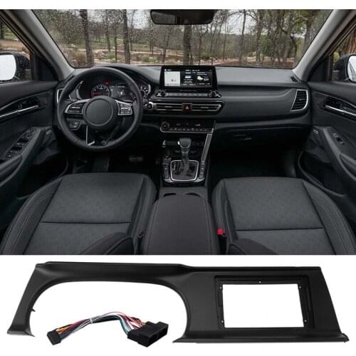 9 Inch 2 DIN Car Dashboard Frame DVD Frame Radio Panel Frame Navigation Panel for Kia SELTOS KX3 2020
