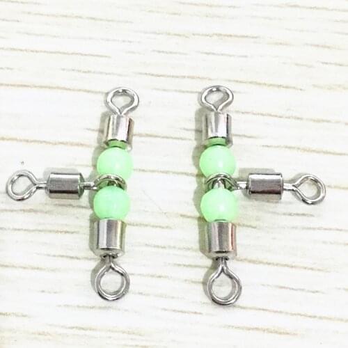 Fishing Eight-character Ring Trigeminal Night Beads Rings American Connector fishing