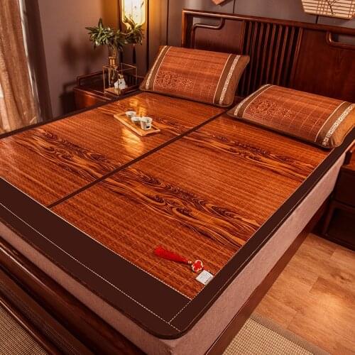 Bamboo mat folding cool feeling bed mat for summer double faces rattan for bed multi-size sleeping