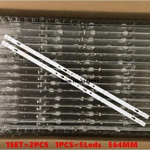 LED backlight Strip 5 lamp for Philco PTV32D12D 6v