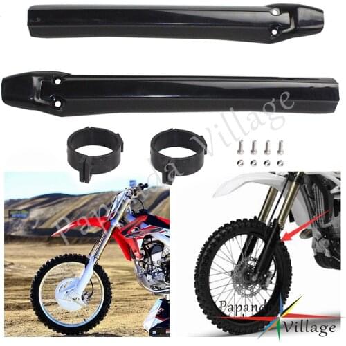 Universal Black Plastic Front Frok Guard Enduro Dirt Bike Fork Tube Protector For Suzuki Honda Yamaha Kawasaki
