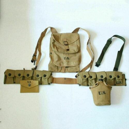 WWII 2 US ARMY Soldier Field First Aid Pouch 1928 Haversack Gear WORLD WAR II SOLDIER MILITARY FIELD EQUIPMENT WAR REENACTMENTS