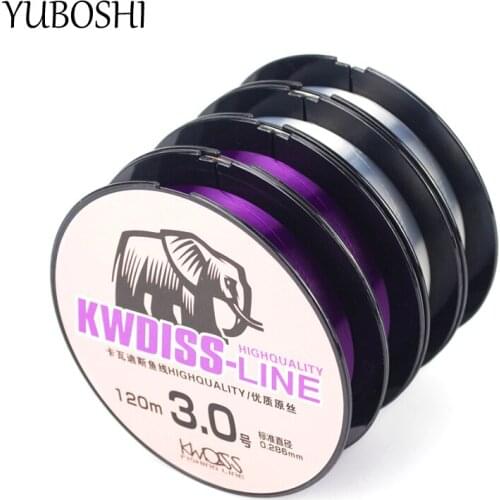 YUBOSHI Brand 120M 2 Colors 2.02kg-15.5kg Nylon Fishing Line Strong Carp Line Durable Monofilament Sea Fishing Line Japan
