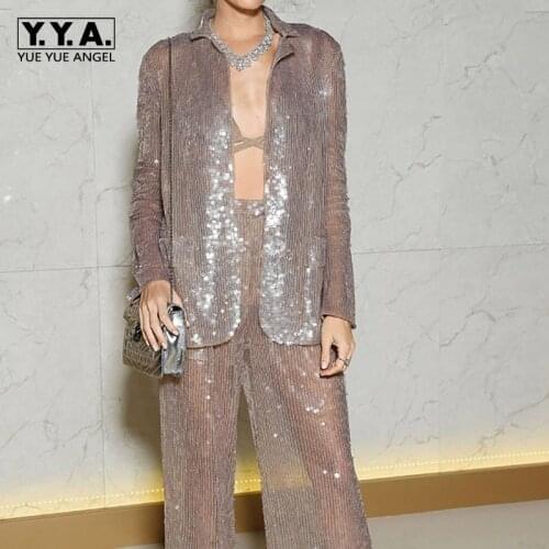 YueYueAngel Womens Evening Pant Suits