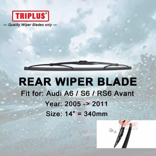 Rear Wiper Blade for Audi A6/S6/RS6 Avant (2005-2011) 1pc 14" 340mm,Car Rear Windscreen Wipers,Back Window Windshield Blades