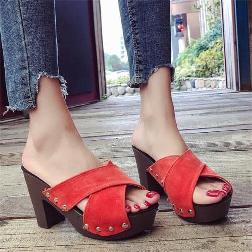 Wedges Shoes Women Sandals Plus Size Super High Heels Summer Shoes Chaussures Female Platform Sandals Women Slippers