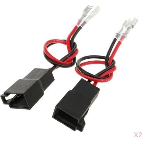 2 Pairs Speaker Install Wiring Harness Plug Adapter For Volkswagen