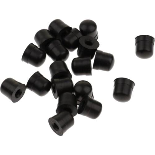 Tooyful 20pcs Trombone Slide Bow Rubber End Tip Bumper for Trombone Repair Accessories