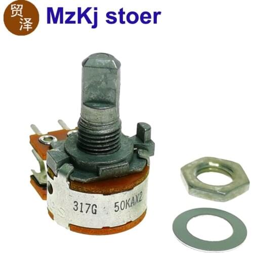 3PCS Japan ALPS RK16 15MM Rotary Potentiometer 50K 50KAX2 503 Audio Volume Control Pot New Original WH148
