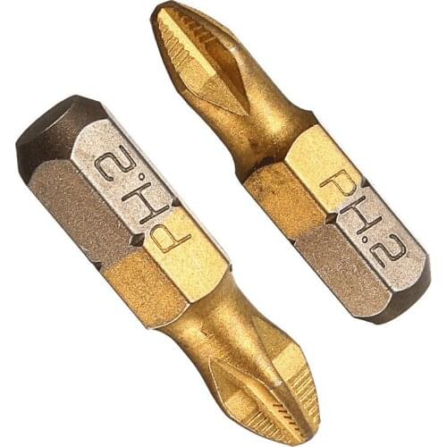 5/10PC 25mm 50mm Shank Alloy Steel Anti-Slip Magnetic Screwdriver Drill Bit Screwdriver Short Batch Wind Batch Diamond Drill Bit