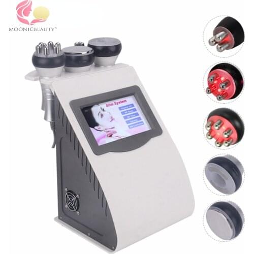 New 5 in 1 Ultrasonic Liposuction 40K Cavitation Body Slimming Machine Vacuum Multipolar RF Beauty Device for Face and Body