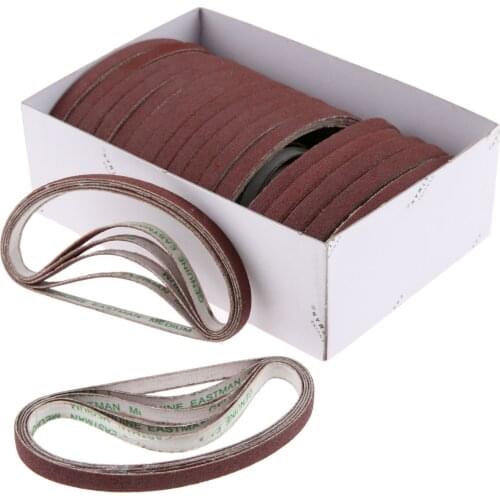 20Pcs Sewing Machine Abrasive Sharpening Belts fit For Eastman Cutting Machine Medium Grit Sewing Tools Accessory Medium Grit