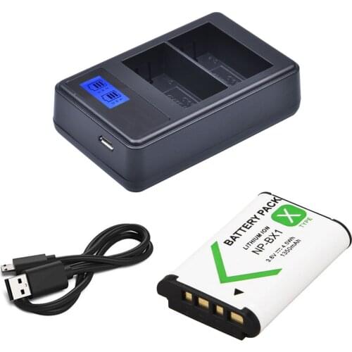 Battery + Charger for Sony HDR-CX240, CX405, CX440, CX470, PJ240, PJ270, PJ275, PJ410, PJ440, GW66E, GWP88E Handycam Camcorder