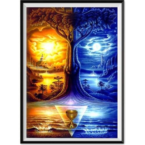 DIY 5D dawn alternate diamond painting round diamond embroidery mosaic home decoration pattern handmade