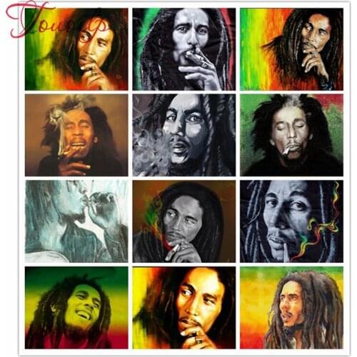Diamond painting square&round Bob Marley No Woman No Cry Diamond embroidery icons cross stitch kits decorations for home