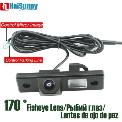 Car Rearview Rear View Reverse Camera Fisheye Lens 170 Degree Night Vision 4 pin No Parking Line For Chevrolet Captive 2012-2014