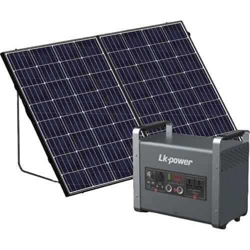 Off grid solar power station energy system 3000w portable solar generator for family use