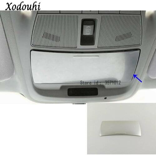 For Renault Koleos 2017 2018 2019 2020 Car Body Stick Cover Stainless Steel Trim Frame Lamp Box Glasses Case Spectacle Storage