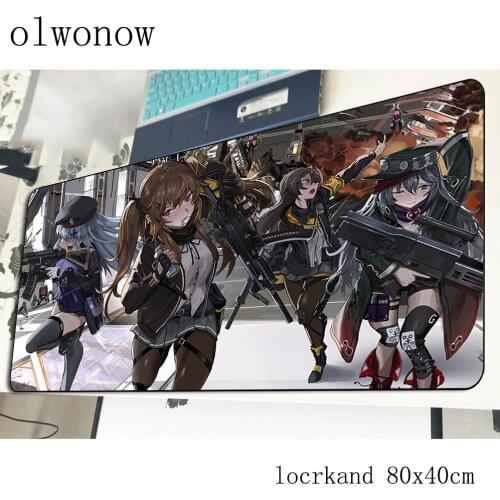 Girls Frontline mousepad 800x400x3mm locrkand gaming mouse pad gamer mat High-end game computer desk padmouse keyboard play mats