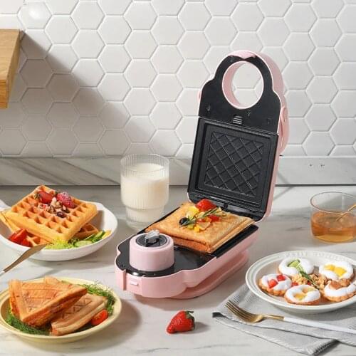 650W Electric Sandwich Maker Timing Waffle Maker Toaster Baker Multifunctional 3 in 1 Breakfast Machine For Takoyaki Pancak BM05