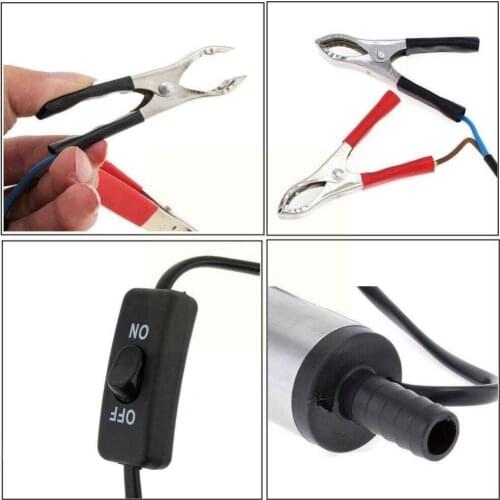 12V DC Electric Submersible Pump For Pumping Oil Water Fuel 12 Pump Shell Steel V Transfer Volt 12L/min R5S3