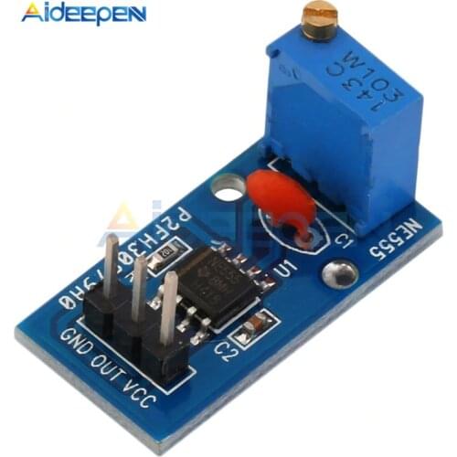 10Pcs/lot DC 5V 12V NE555 Pulse Generator Adjustable Resistance Frequency Signal Generator Module Single Channel Output