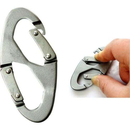 2Pcs 8 Shape Carabiner Screw Lock Outdoor Sports Aluminum Alloy Outdoor Travel Tools Camping Climbing Hiking Sports Buckle