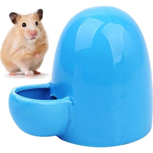 Ceramic Pet Feeding Bowl Portable Water Dispenser / Feeder Bird Cage Automatic Bird Feeder Hamster Feeder Drinker