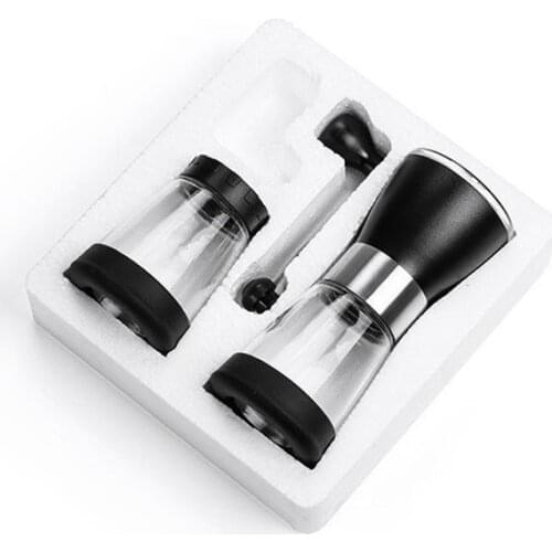 Ceramic manual coffee grinder Stainless steel glass adjustable coffee grinder with storage tank for easy cleaning kitchen tools