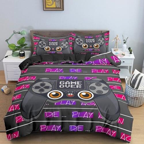 Fantasy Hot Gamepad Bedding Set Kids Game Gaming 3D Print Luxury Queen King Single Duvet Cover Set Home Textile Decor Modern