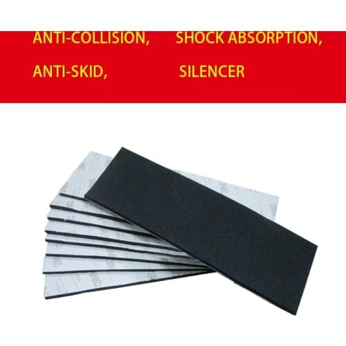 3M single-sided rubber anti-slip mat anti-collision shock absorption table and chair home furniture foot pad foam black