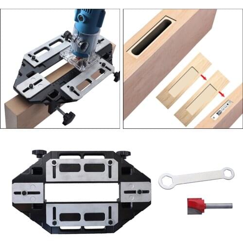 Multifunctional Wooden Door Slotting Solid Bolt Slotter Hinge Hole Opener Trimming Machine Slot Guide