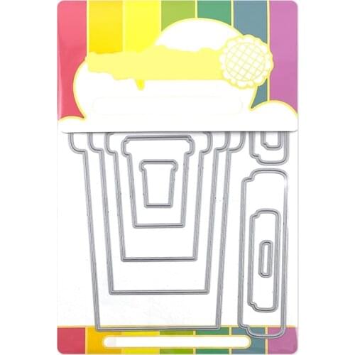 2021 New Nesting Coffee Cup Metal Cutting Dies For DIY Craft Making Paper Greeting Card and Scrapbooking No Clear Stamps Set